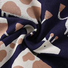 Load image into Gallery viewer, 9563TG-Summer Giraffe Casual Round Neck Top + Shorts Two-piece Set