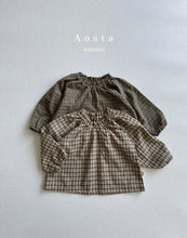 將圖片載入圖庫檢視器 <台灣館>AT24A021-Aosta秋款Lecheek 格紋襯衫 (Lecheek Blouse)【正韓】
