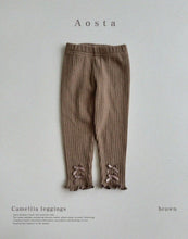 將圖片載入圖庫檢視器 <台灣館>AT24A006-Aosta秋款👖 **山茶花綁帶打底褲 (Camellia Leggings)**【正韓】