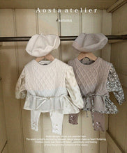 將圖片載入圖庫檢視器 <台灣館>AT24A006-Aosta秋款👖 **山茶花綁帶打底褲 (Camellia Leggings)**【正韓】