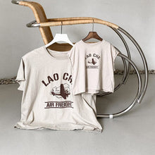 Load image into Gallery viewer, 23D509PCW-Children's cartoon loose printed tops parent-child wear