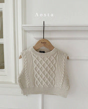 將圖片載入圖庫檢視器 <台灣館>AT24A009-Aosta秋款🦺 **親子針織背心 (Knit Vest)**【正韓】