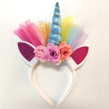 Load image into Gallery viewer, DJS003DS-ins children's clothing foreign trade children's unicorn rainbow dress princess dress festival performance costume princess dress