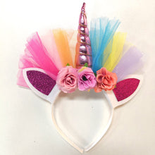 Load image into Gallery viewer, DJS003DS-ins children's clothing foreign trade children's unicorn rainbow dress princess dress festival performance costume princess dress