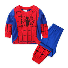 Load image into Gallery viewer, WH91208TG-New children's pajamas boys cotton long-sleeved children's clothing boys and children's small and medium children's home clothes suit