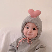 Load image into Gallery viewer, TQ19Q21LS-ins baby clothes spring and autumn infant jumpsuit male and female baby fart clothes long-sleeved love hooded sweatshirt