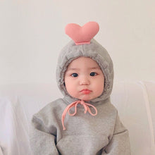 Load image into Gallery viewer, TQ19Q21LS-ins baby clothes spring and autumn infant jumpsuit male and female baby fart clothes long-sleeved love hooded sweatshirt