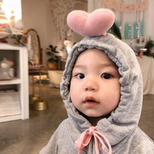 Load image into Gallery viewer, TQ19Q21LS-ins baby clothes spring and autumn infant jumpsuit male and female baby fart clothes long-sleeved love hooded sweatshirt