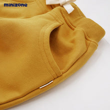 Load image into Gallery viewer, M1356PA- Spring and autumn fleece solid color cuffed sports casual trousers