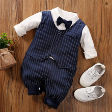 Load image into Gallery viewer, LTY2443LS-Baby jumpsuit crawling clothes cross-border newborn romper gentleman clothes