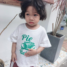 Load image into Gallery viewer, 879SE-Korean children's short-sleeved T-shirts summer new boys and girls letter round neck T-shirts small and medium children's stylish tops