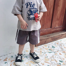 Load image into Gallery viewer, 879SE-Korean children's short-sleeved T-shirts summer new boys and girls letter round neck T-shirts small and medium children's stylish tops