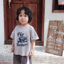 Load image into Gallery viewer, 879SE-Korean children's short-sleeved T-shirts summer new boys and girls letter round neck T-shirts small and medium children's stylish tops