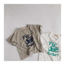 Load image into Gallery viewer, 879SE-Korean children's short-sleeved T-shirts summer new boys and girls letter round neck T-shirts small and medium children's stylish tops