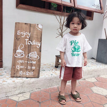 Load image into Gallery viewer, 879SE-Korean children's short-sleeved T-shirts summer new boys and girls letter round neck T-shirts small and medium children's stylish tops