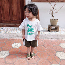 Load image into Gallery viewer, 879SE-Korean children's short-sleeved T-shirts summer new boys and girls letter round neck T-shirts small and medium children's stylish tops