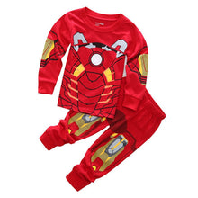 Load image into Gallery viewer, WH91208TG-New children's pajamas boys cotton long-sleeved children's clothing boys and children's small and medium children's home clothes suit