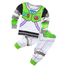 Load image into Gallery viewer, WH91208TG-New children's pajamas boys cotton long-sleeved children's clothing boys and children's small and medium children's home clothes suit