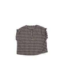 Load image into Gallery viewer, <Taiwan Pavilion> 936SE-Children's shirt vest summer boys and girls literary Korean style tops retro plaid round neck shirt light (B3)