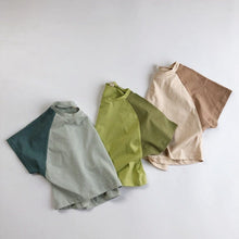 Load image into Gallery viewer, 928SE-Children's short-sleeved T-shirt 2022 summer new Korean version for boys and girls with shoulder-matching short-sleeved shirts and round neck tops