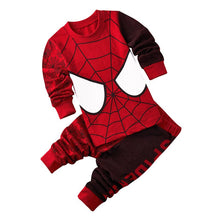 Load image into Gallery viewer, WH91208TG-New children's pajamas boys cotton long-sleeved children's clothing boys and children's small and medium children's home clothes suit