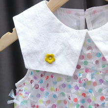 Load image into Gallery viewer, WH80306DS-Girls Skirt Rainbow Dot Mesh Princess Skirt Dress
