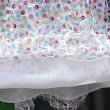 Load image into Gallery viewer, WH80306DS-Girls Skirt Rainbow Dot Mesh Princess Skirt Dress