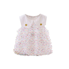 Load image into Gallery viewer, WH80306DS-Girls Skirt Rainbow Dot Mesh Princess Skirt Dress