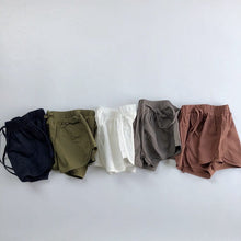 Load image into Gallery viewer, 885PA-Korean children's clothing 2021 summer new products children's solid color waist tie small and medium children's casual shorts multi-color Korean version hot pants