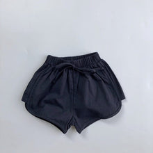 Load image into Gallery viewer, 885PA-Korean children's clothing 2021 summer new products children's solid color waist tie small and medium children's casual shorts multi-color Korean version hot pants
