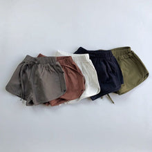 Load image into Gallery viewer, 885PA-Korean children's clothing 2021 summer new products children's solid color waist tie small and medium children's casual shorts multi-color Korean version hot pants