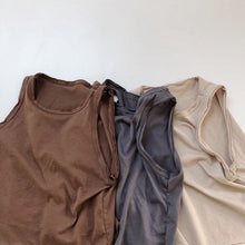 Load image into Gallery viewer, 958SE-Children's vest Korean version children's clothing 2022 summer new boys and girls solid color soft glutinous heart forest sleeveless t-shirt vest