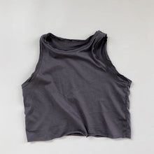 Load image into Gallery viewer, 958SE-Children's vest Korean version children's clothing 2022 summer new boys and girls solid color soft glutinous heart forest sleeveless t-shirt vest