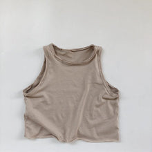 Load image into Gallery viewer, 958SE-Children's vest Korean version children's clothing 2022 summer new boys and girls solid color soft glutinous heart forest sleeveless t-shirt vest