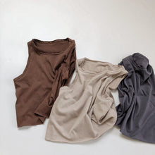 Load image into Gallery viewer, 958SE-Children's vest Korean version children's clothing 2022 summer new boys and girls solid color soft glutinous heart forest sleeveless t-shirt vest