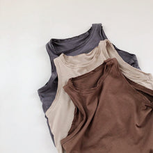 Load image into Gallery viewer, 958SE-Children's vest Korean version children's clothing 2022 summer new boys and girls solid color soft glutinous heart forest sleeveless t-shirt vest