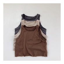 Load image into Gallery viewer, 958SE-Children's vest Korean version children's clothing 2022 summer new boys and girls solid color soft glutinous heart forest sleeveless t-shirt vest