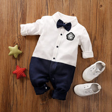 Load image into Gallery viewer, LTY2443LS-Baby jumpsuit crawling clothes cross-border newborn romper gentleman clothes