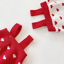 Load image into Gallery viewer, 86029TG-Autumn knitted heart long-sleeved cardigan jacket + bodysuit