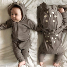 Load image into Gallery viewer, 23112201LS- Korean version of cute deer hooded jumpsuit for going out