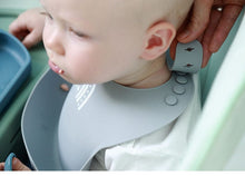 Load image into Gallery viewer, 20201109AC-Silicone bib waterproof disposable tableware silicone bib baby bib disposable bib (2 pieces)
