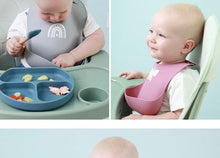 Load image into Gallery viewer, 20201109AC-Silicone bib waterproof disposable tableware silicone bib baby bib disposable bib (2 pieces)