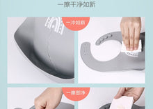 Load image into Gallery viewer, 20201109AC-Silicone bib waterproof disposable tableware silicone bib baby bib disposable bib (2 pieces)