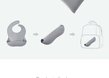 Load image into Gallery viewer, 20201109AC-Silicone bib waterproof disposable tableware silicone bib baby bib disposable bib (2 pieces)