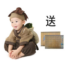將圖片載入圖庫檢視器 WH91607TG-漢服男童兒童古裝男女孩國學書僮服裝小和尚衣服演出服幼兒寶寶