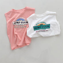 Load image into Gallery viewer, 24D1436PCW- Korean version of the letter printing personality simple casual parent-child tops