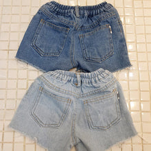 Load image into Gallery viewer, 23D183PA-Children's ins summer new casual children's pants Korean version messy personality raw edge boys and girls washed denim shorts