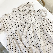 Load image into Gallery viewer, 21D801PCW-2022 Summer Korean Parent-child Clothing New Korean Polka Dot Bubble Short Sleeve Princess Casual Mother and Daughter Dress
