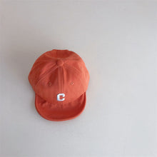 Load image into Gallery viewer, AC1101-Baby soft brim duckbill cap new spring ins Korean C letter simple and versatile pure cotton children's baby baseball cap