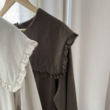 Load image into Gallery viewer, 24D207SE-Children's ins Korean spring new tops for girls and babies with fashionable ladies' style, lapel and ear-shaped parent-child t-shirts